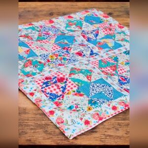 NWT Pioneer Woman Handmade One Of A Kind Wall Or Bed Decor Quilt 48 X 48